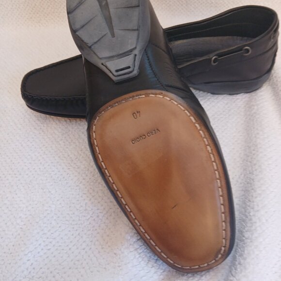 Mens all leather slip on loafers. - Picture 6 of 6